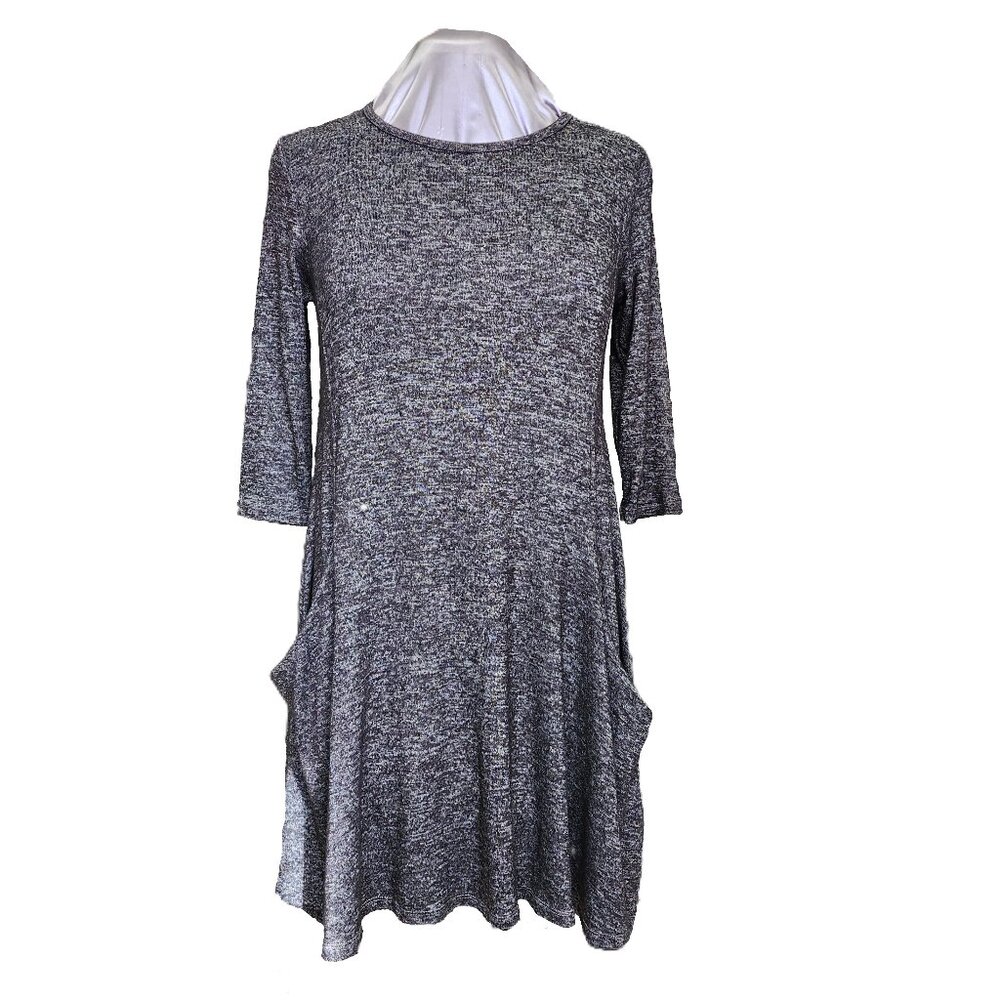 *New Low Price* Dark Grey Sweater Dress with Pockets
